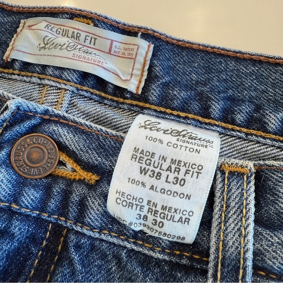 VINTAGE!! 2000s Levi Strauss Signature Men's Jeans Blue Size 38x30 Denim Casual - Picture 6 of 10